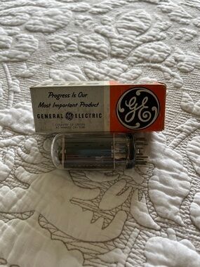 Vintage GE Compactron 6BE3 Vacuum Tube in Branded Box
